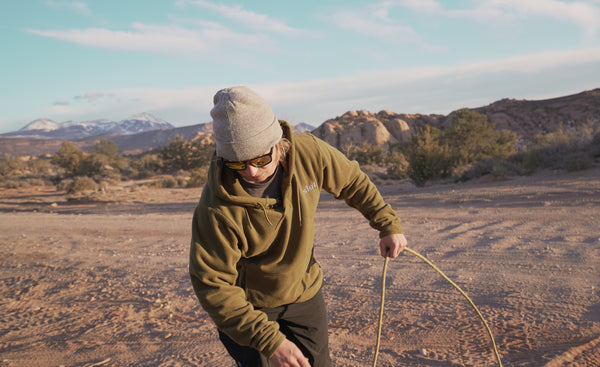 The La Sal Fleece is tailored to be streamlined and comfortable from the sharp end of the rope to the warm end of a campfire. It's the first layer you'll reach for when you finally decide to get out of your sleeping bag on those frosty mornings and it keeps you looking good and feeling comfortable at the coffee shop or the brewery. 