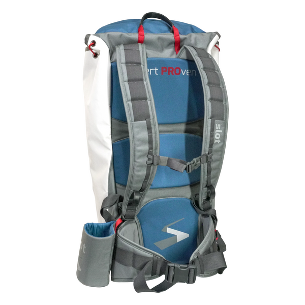 This canyoneering pack is the perfect blend of comfort and durability. This backpack proved to increase pace and safety in a canyon. It has room for daily supplies, extra ropes, and group gear. In non-guided applications, this backpack is a great choice for multi rope routes, overnights, or when more than the essentials are needed. It is equally at home rock climbing, pack raft portages, or any other big desert objectives